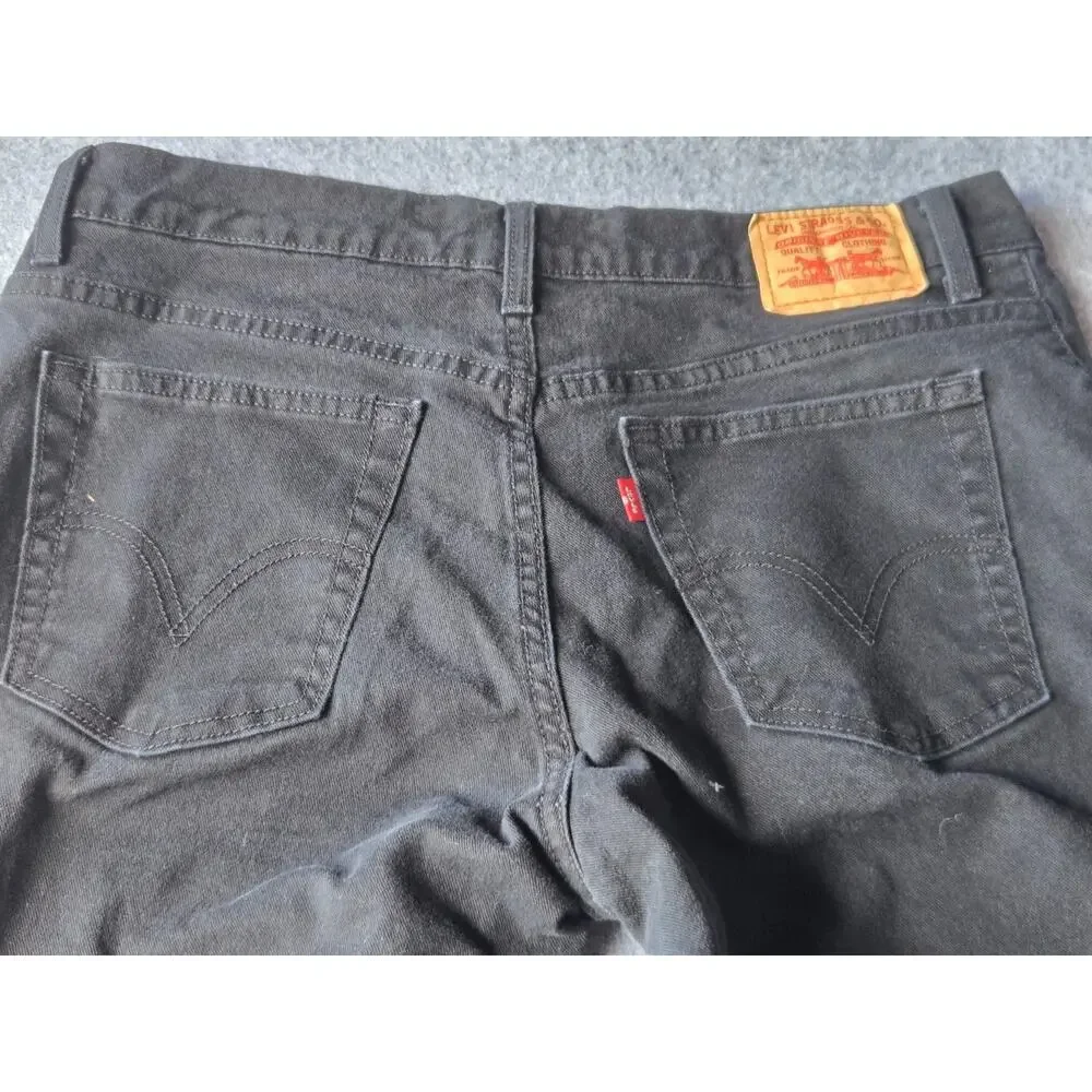 Levi's Women's Jeans 550 Relaxed Fit Tapered Leg Black Highrise Size 16R / 34x32